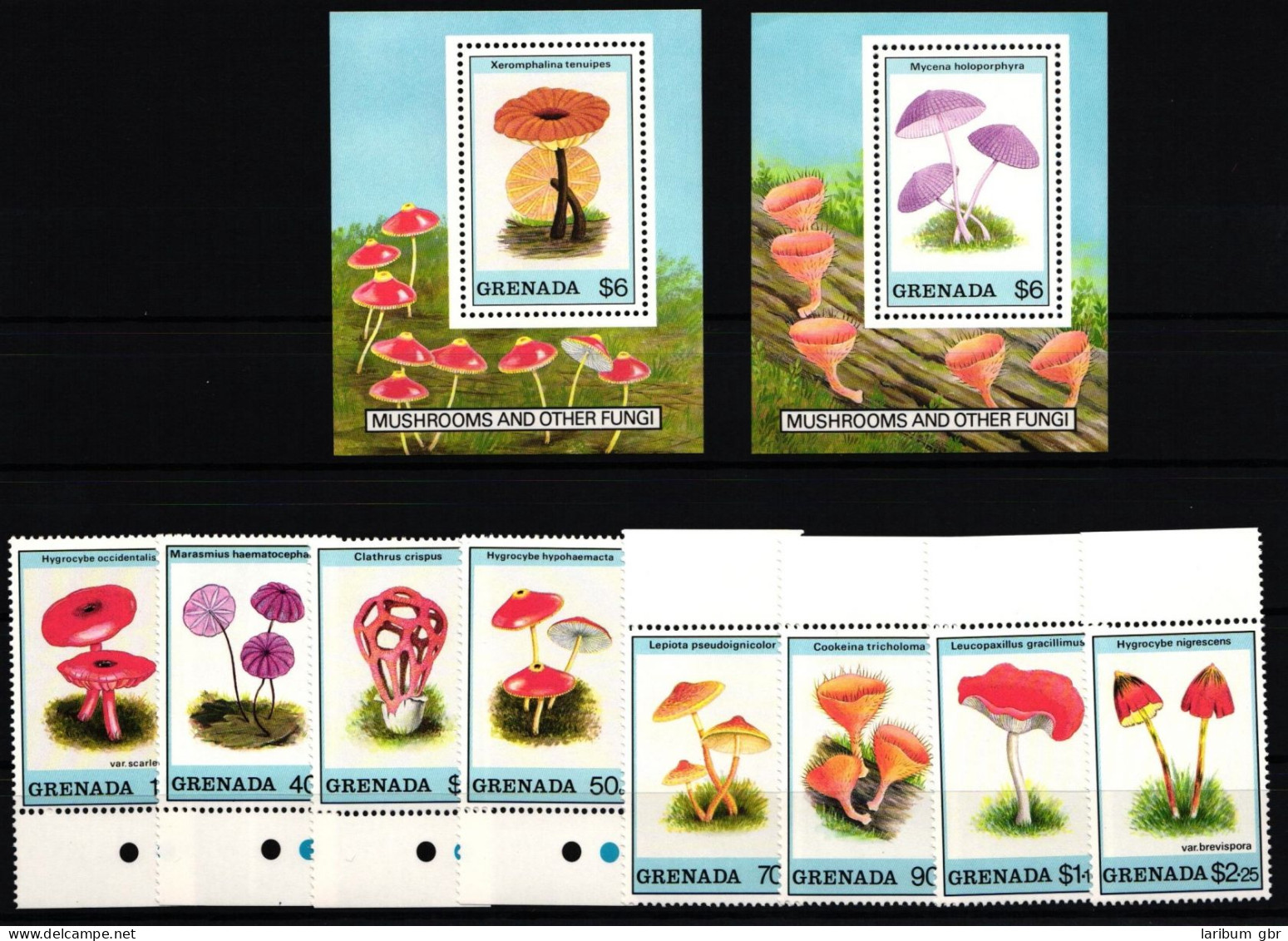 Grenada 2021-2028 Und Block 227 Und 228 Postfrisch Pilze #JA757 - Grenada (1974-...)