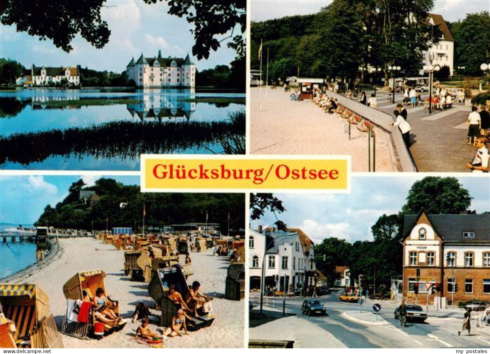 73941086 Gluecksburg__Ostseebad Schloss Promenade Strand Ortspartie - Andere & Zonder Classificatie