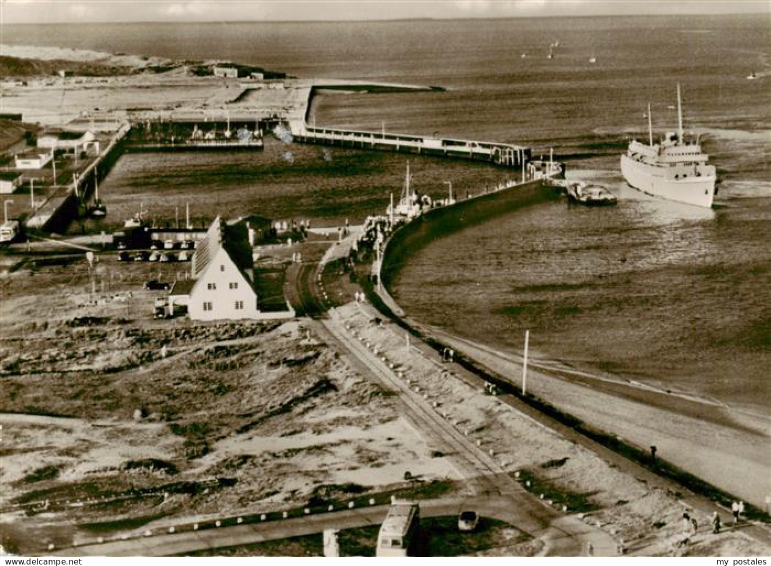 73940988 Hoernum_Sylt Hafen Fliegeraufnahme - Andere & Zonder Classificatie