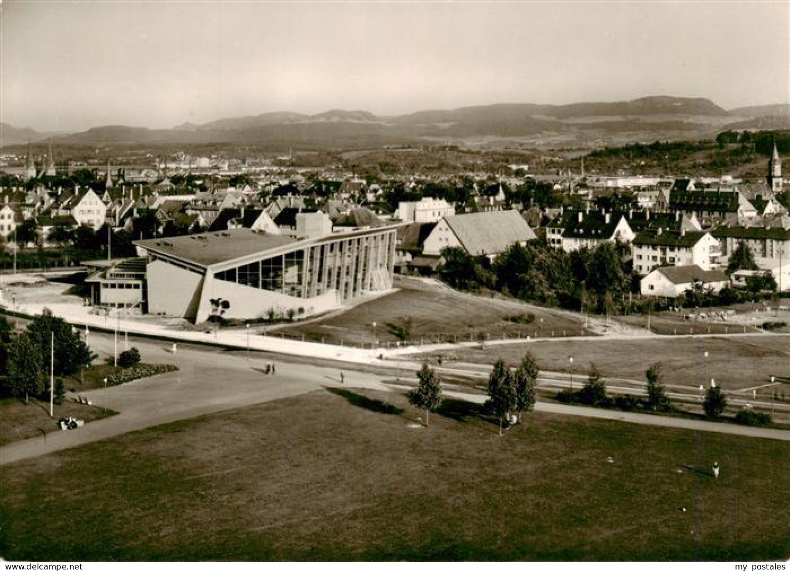 73940986 Goeppingen_BW Fliegeraufnahme Mit Hallenbad - Goeppingen