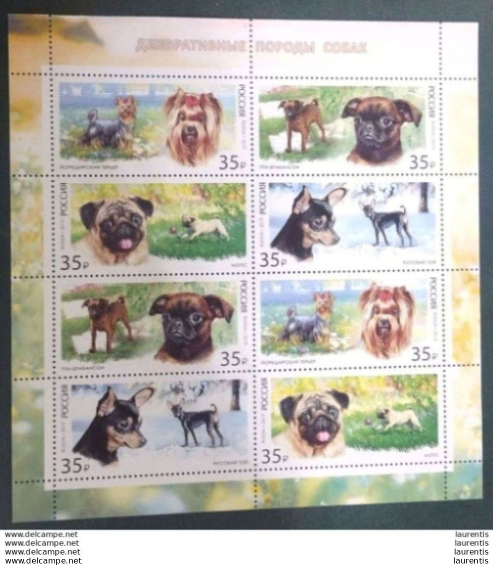 D232  Dogs - Chiens - Russia 2019 Sheetlet MNH - 3,95 - Cani