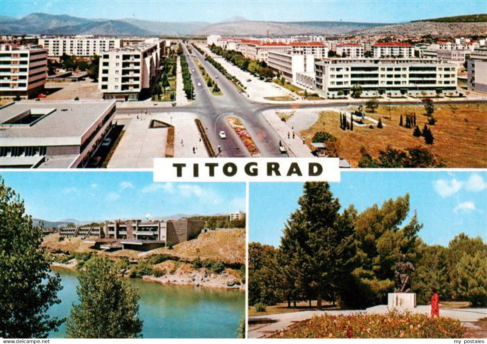 73940941 Titograd_Podgorica_Montenegro Panorama Gedenkstaette - Montenegro