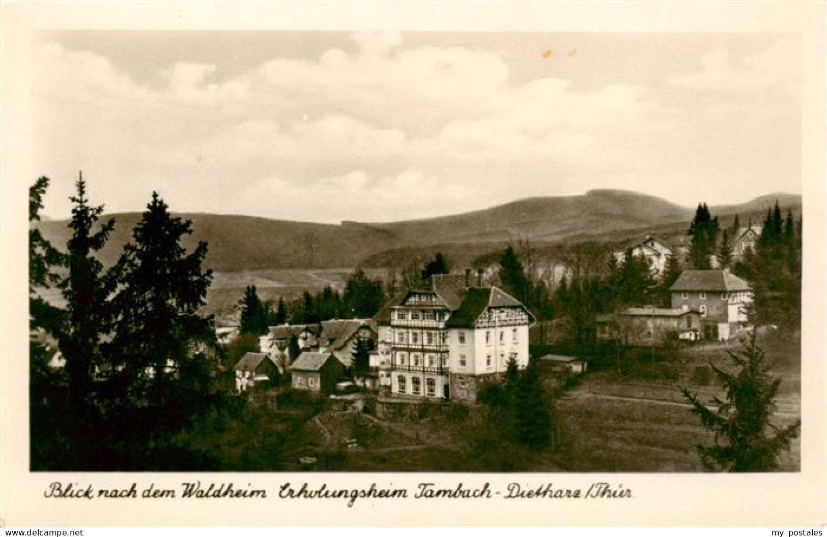 73899807 Tambach-Dietharz Blick Nach Dem Waldheim Erholungsheim Tambach-Dietharz - Tambach-Dietharz