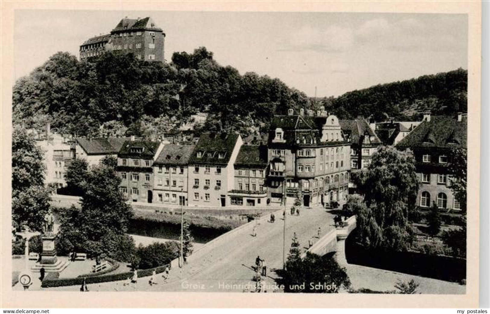 73899800 Greiz Thueringen Heinrichsbruecke Und Schloss Greiz Thueringen - Greiz