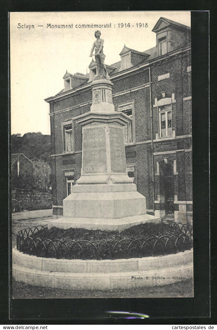 AK Sclayn, Monument Commemoratif  - Andere & Zonder Classificatie