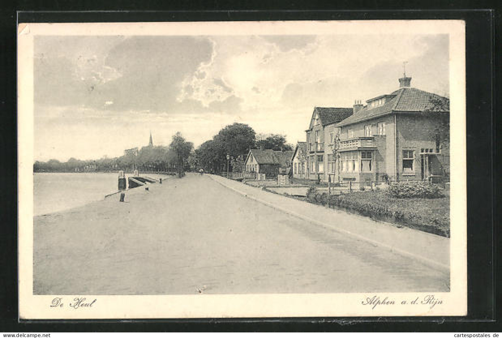 AK Alphen A.d. Rijn, Uferblick, De Heul  - Alphen A/d Rijn