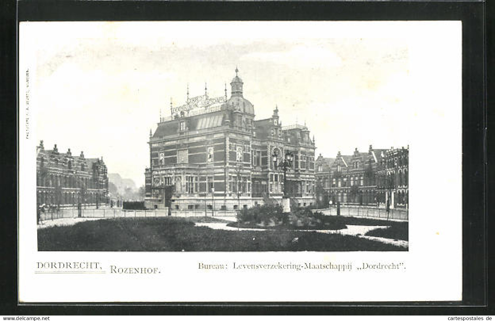 AK Dordrecht, Rozenhof, Bureau: Levensverzekering-Maatschappij Dordrecht  - Dordrecht