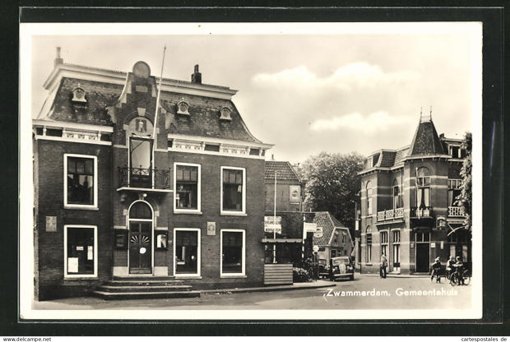 AK Zammerdam, Gemeentehuis, Partie Mit Rathaus  - Other & Unclassified