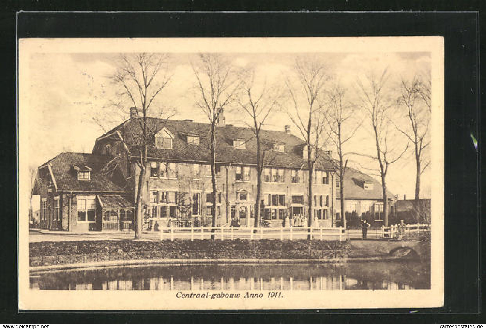 AK Alphen, Martha Stichting, Centraal Gehouw Anno 1911  - Alphen A/d Rijn