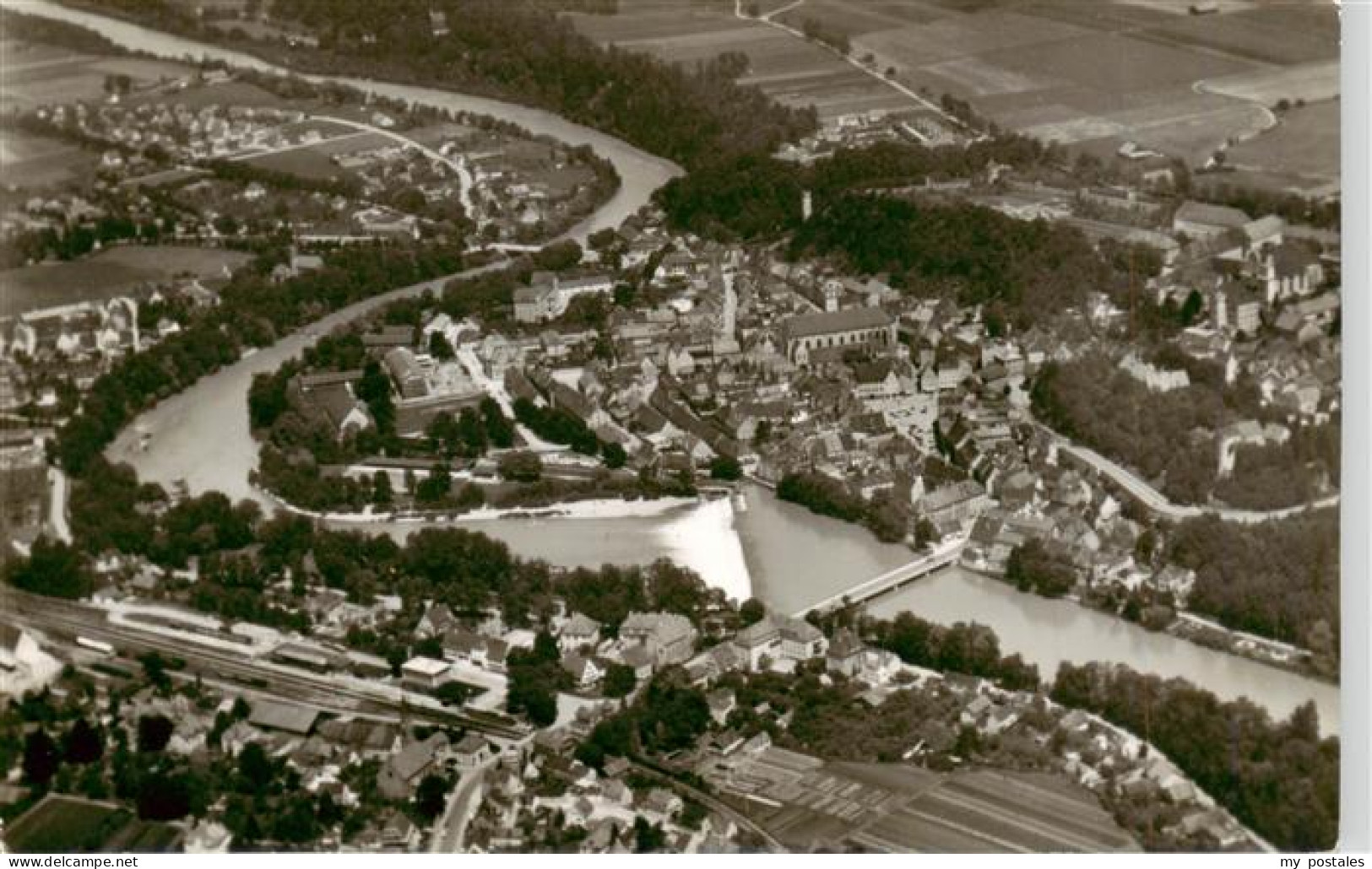 73899648 Landsberg Lech Bayern Fliegeraufnahme Mit Lechschleife  - Landsberg