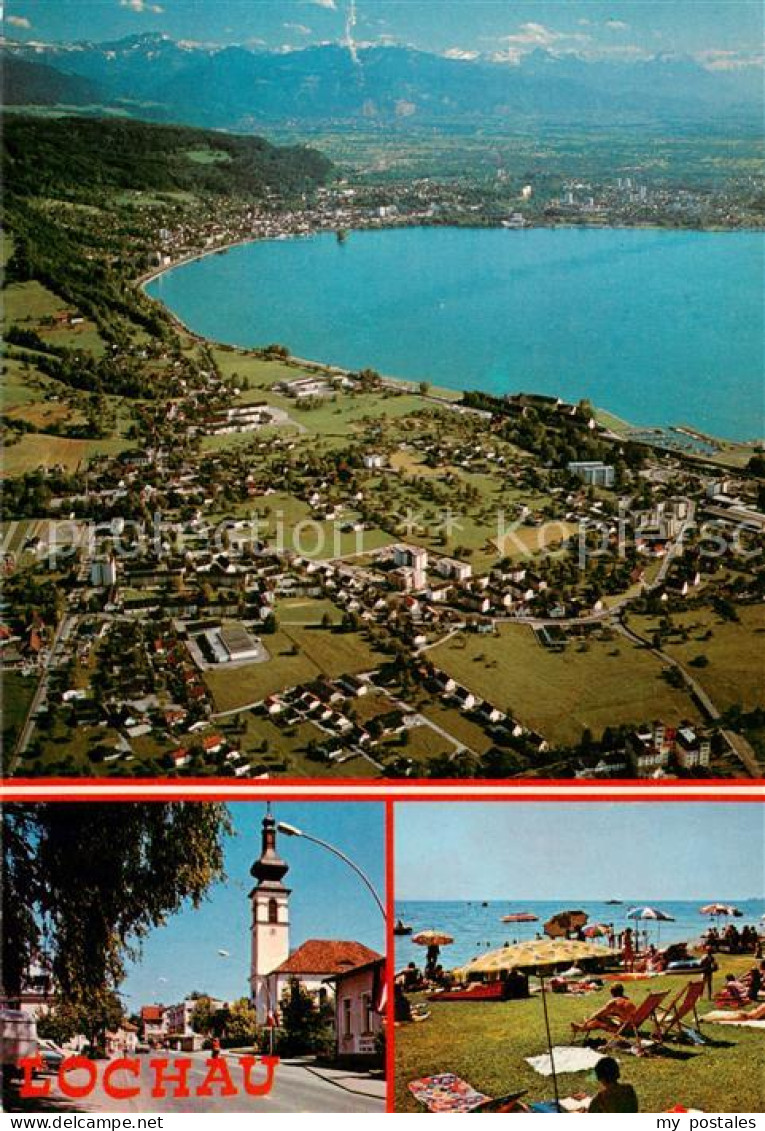 73861683 Lochau Bregenz Vorarlberg Panorama Schweizer Alpen Ortsmotiv Mit Kirche - Other & Unclassified