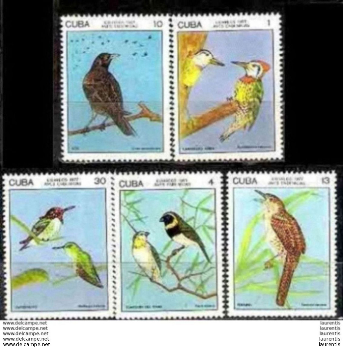 7660  Birds - Oiseaux -  Yv 1987-91 - No Gum - Cb - 1,75 - Autres & Non Classés