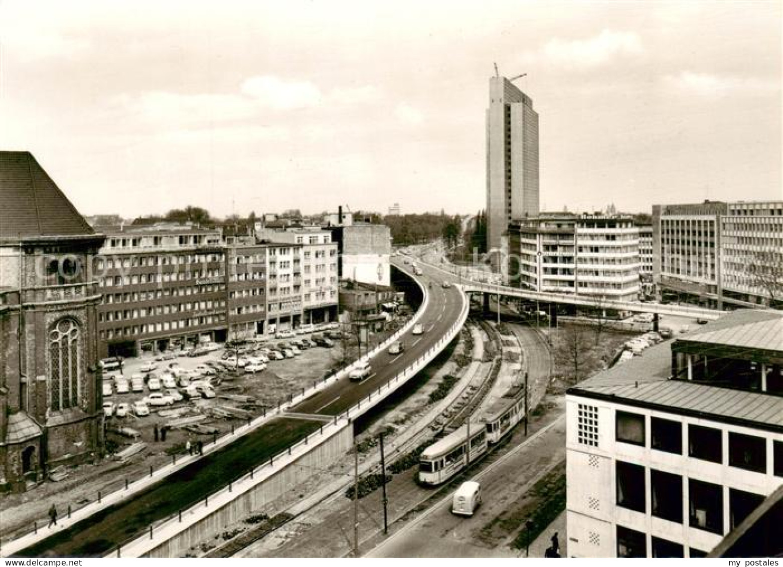 73861421 Duesseldorf Hochstrasse Und Thyssenhaus Am Jan-Wellem-Platz Duesseldorf - Düsseldorf