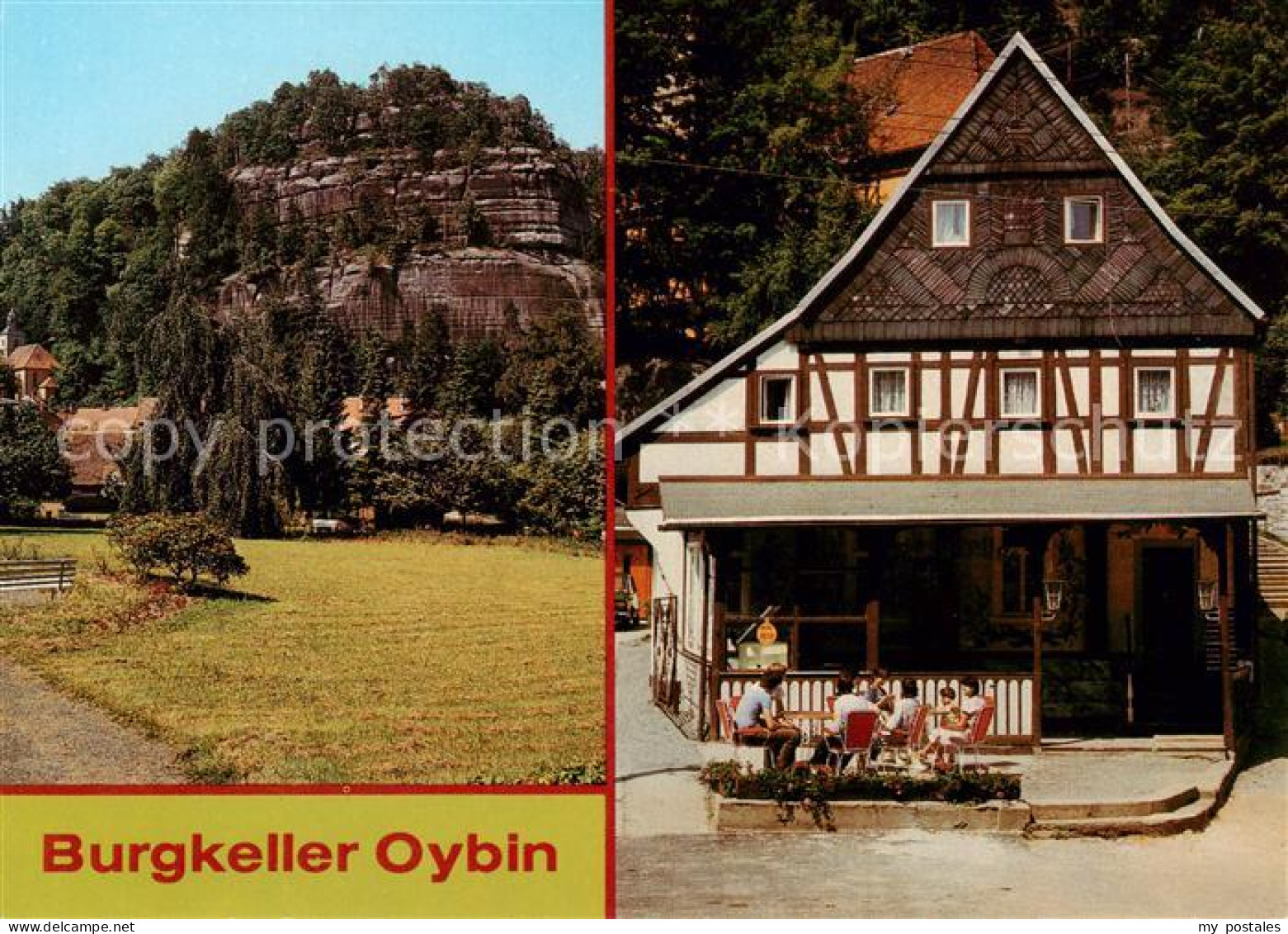 73859537 Oybin HO-Gaststaette Burgkeller Felsen Zittauer Gebirge Oybin - Oybin