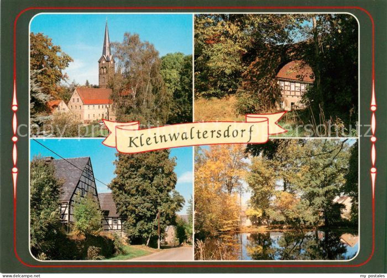 73859527 Kleinwaltersdorf Freiberg Teilansichten Kirche Partie Am Teich Kleinwal - Freiberg (Sachsen)