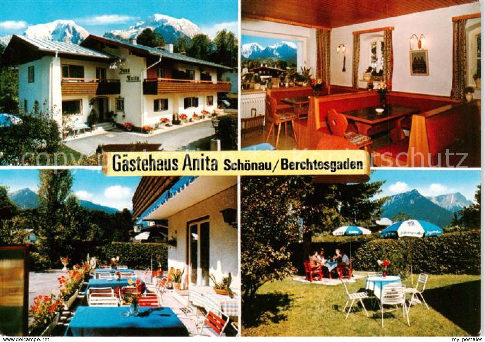 73859446 Schoenau Berchtesgaden Gaestehaus Anita Gastraum Terrasse Garten Alpenb - Berchtesgaden