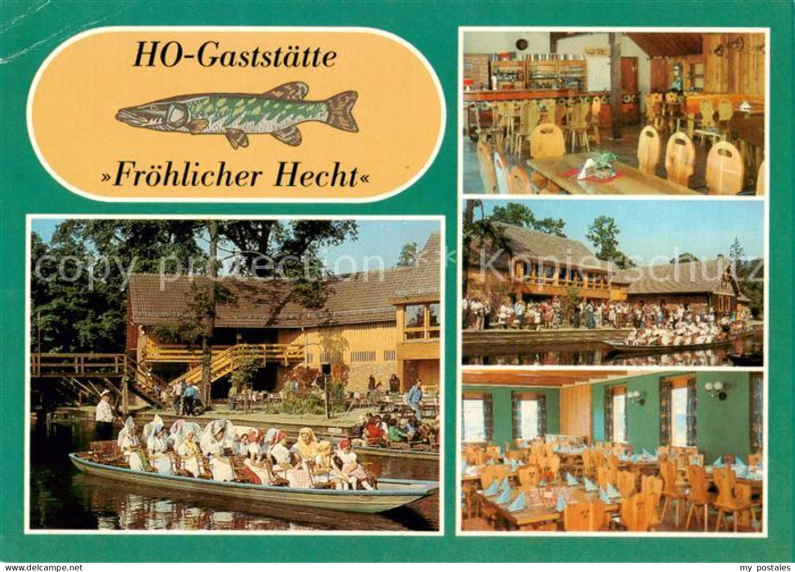 73859335 Lehde Luebbenau Spreewald HO Gaststaette Froehlicher Hecht Gastraum Kah - Altri & Non Classificati