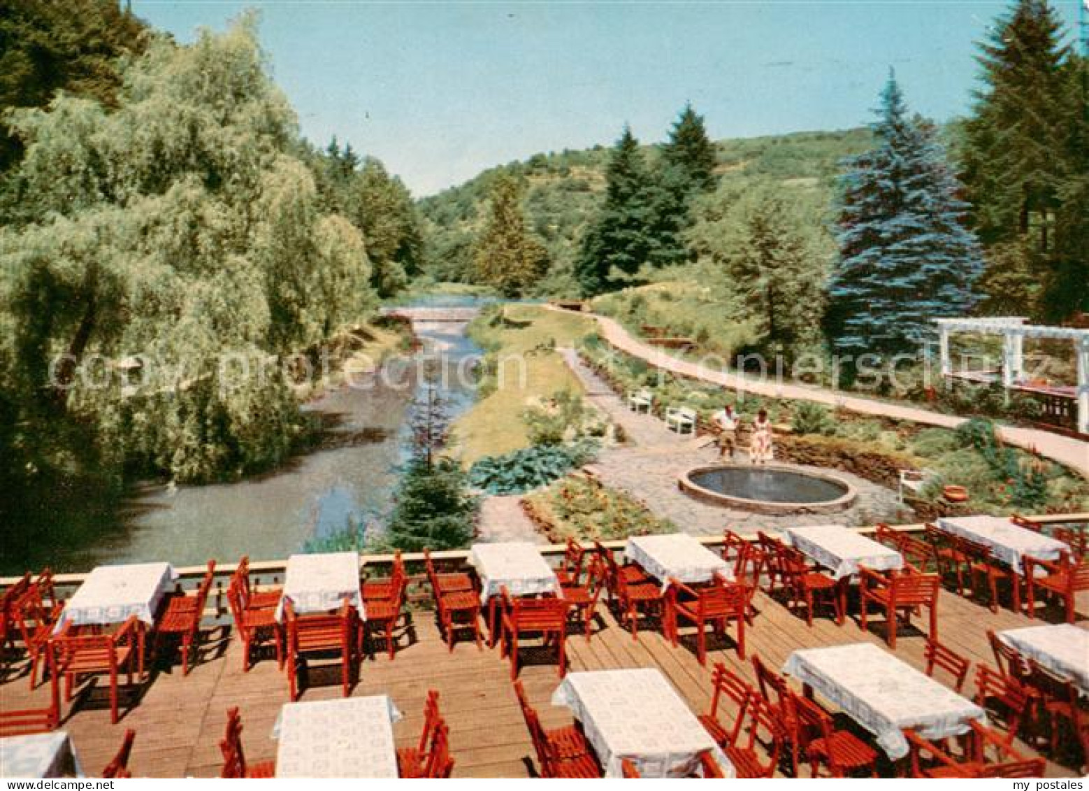 73859318 Manderscheid Eifel Hotel Cafe Heidsmuehle Gartenterrasse Manderscheid E - Manderscheid