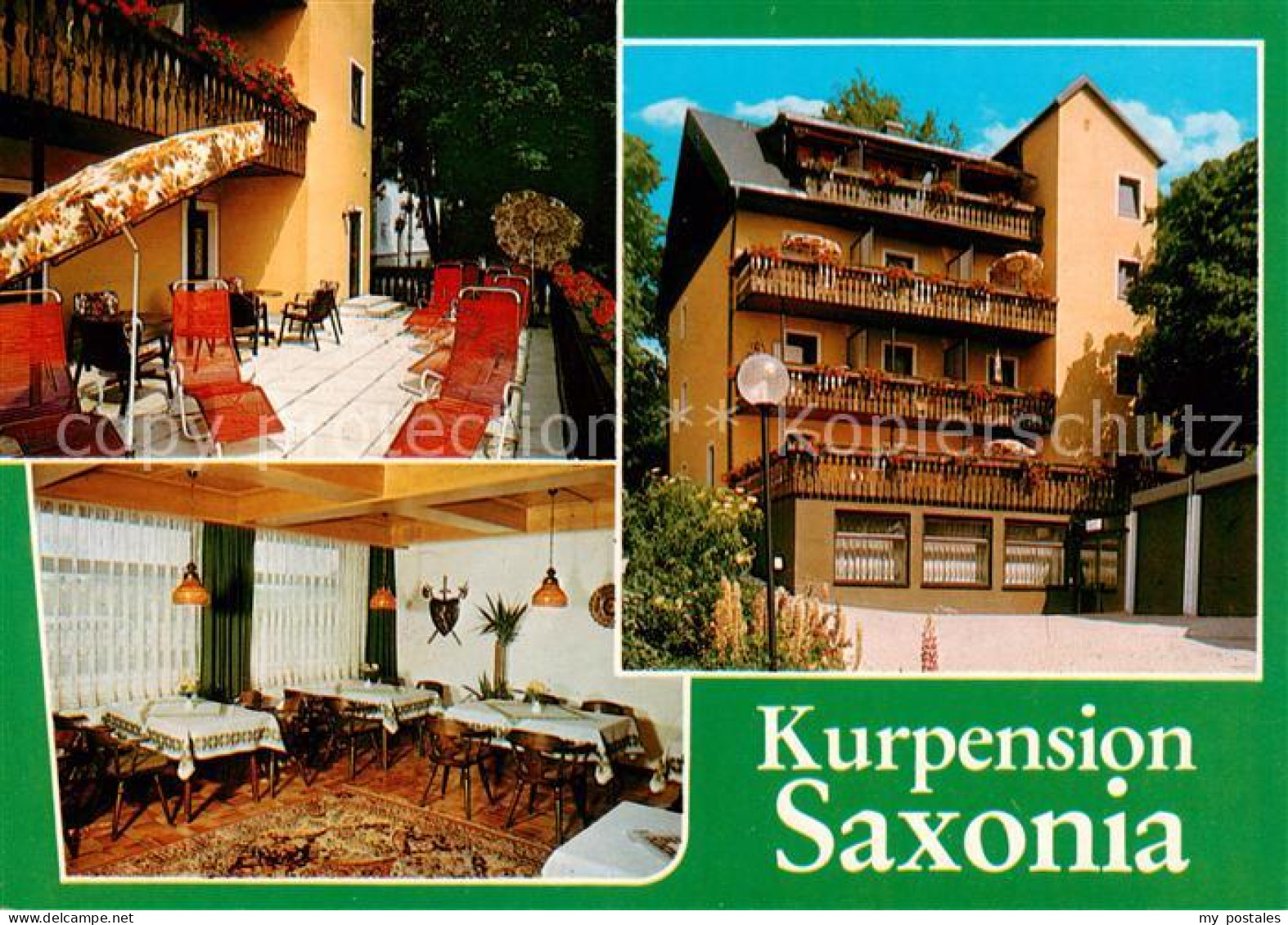 73859314 Bad Steben Kurpension Saxonia Gaststube Terrasse Bad Steben - Bad Steben