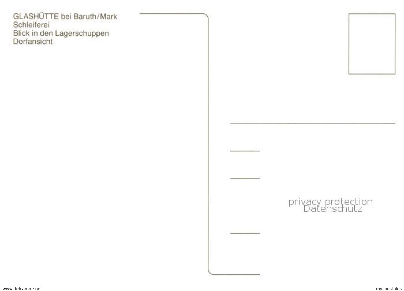 73859309 Baruth  Mark Brandenburg Museumsdorf Glashuette Schleiferei Lagerschupp - Altri & Non Classificati