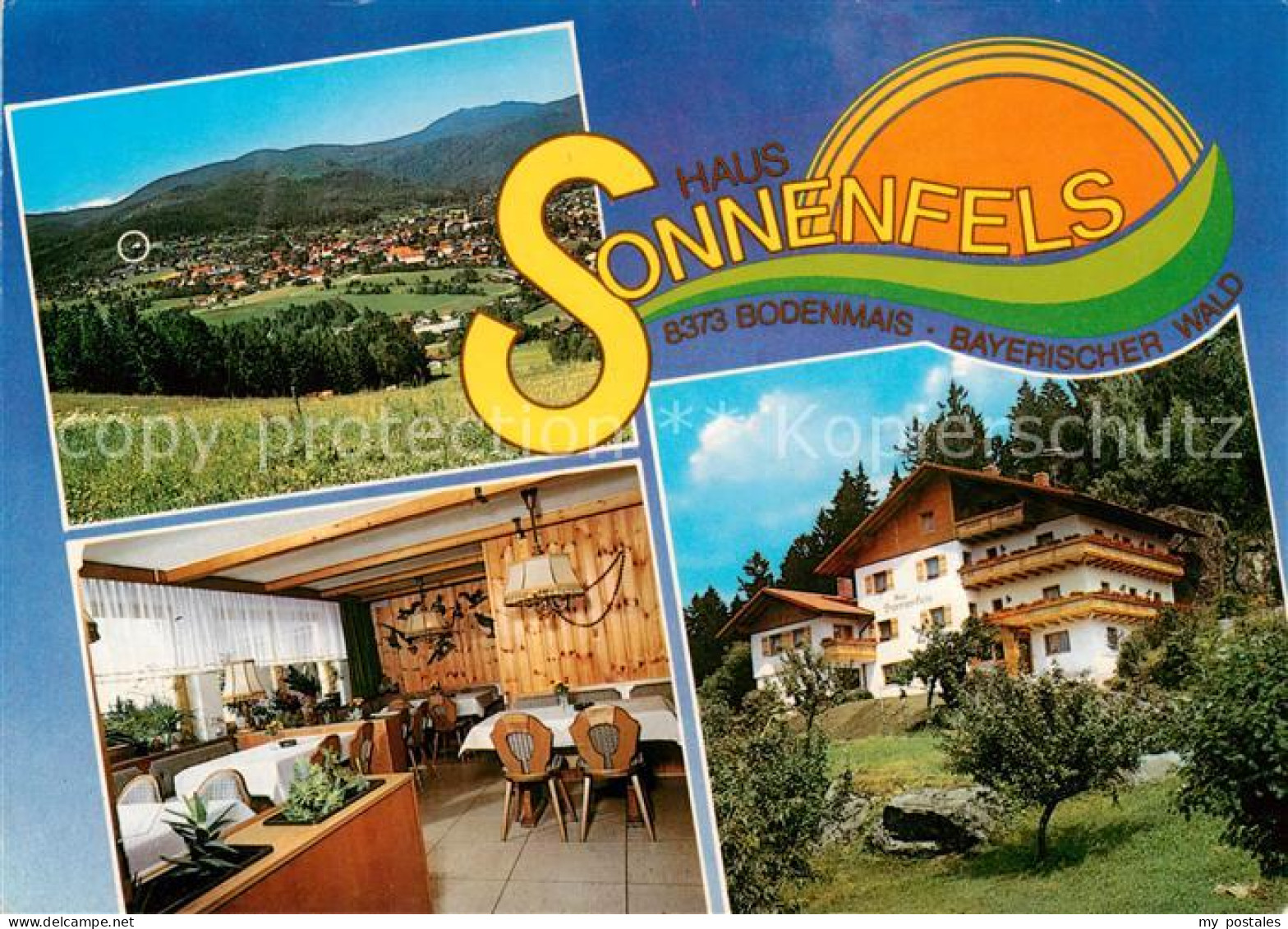 73859202 Bodenmais Panorama Haus Sonnenfels Gaststube Park Bodenmais - Bodenmais