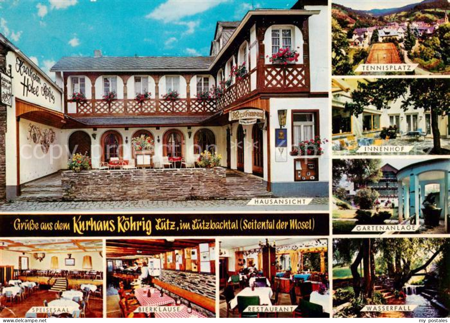 73859199 Luetz Luetzbachtal Kurheim Hotel Roehrig Speisesaal Bierklause Restaura - Altri & Non Classificati