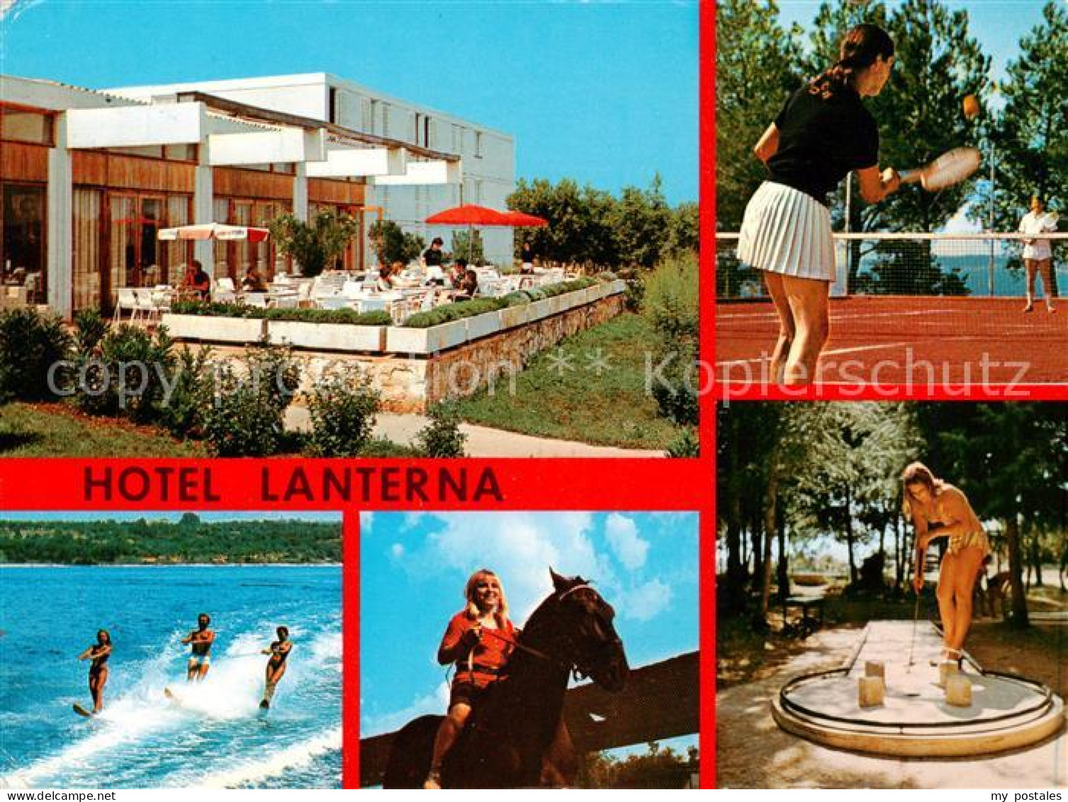 73859151 Porec Croatia Hotel Lanterna Terrasse Wasserski Reiten Tennis Minigolf  - Croazia