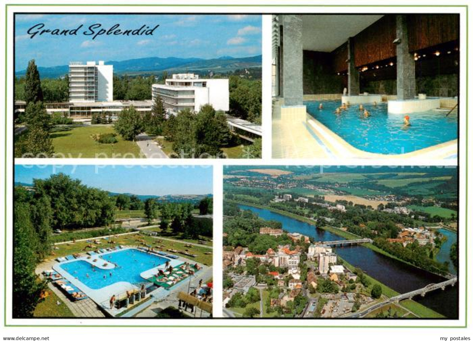 73859103 Kupele Piestany SK Balnea Grand Splendid Pool Fliegeraufnahme Hallenbad - Slovaquie