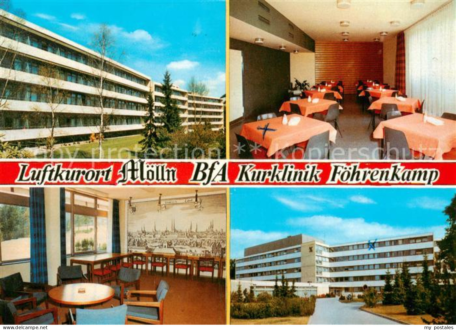 73859072 Moelln  Lauenburg BfA Kurklinik Foehrenkamp Speisesaal Gastraum  - Mölln