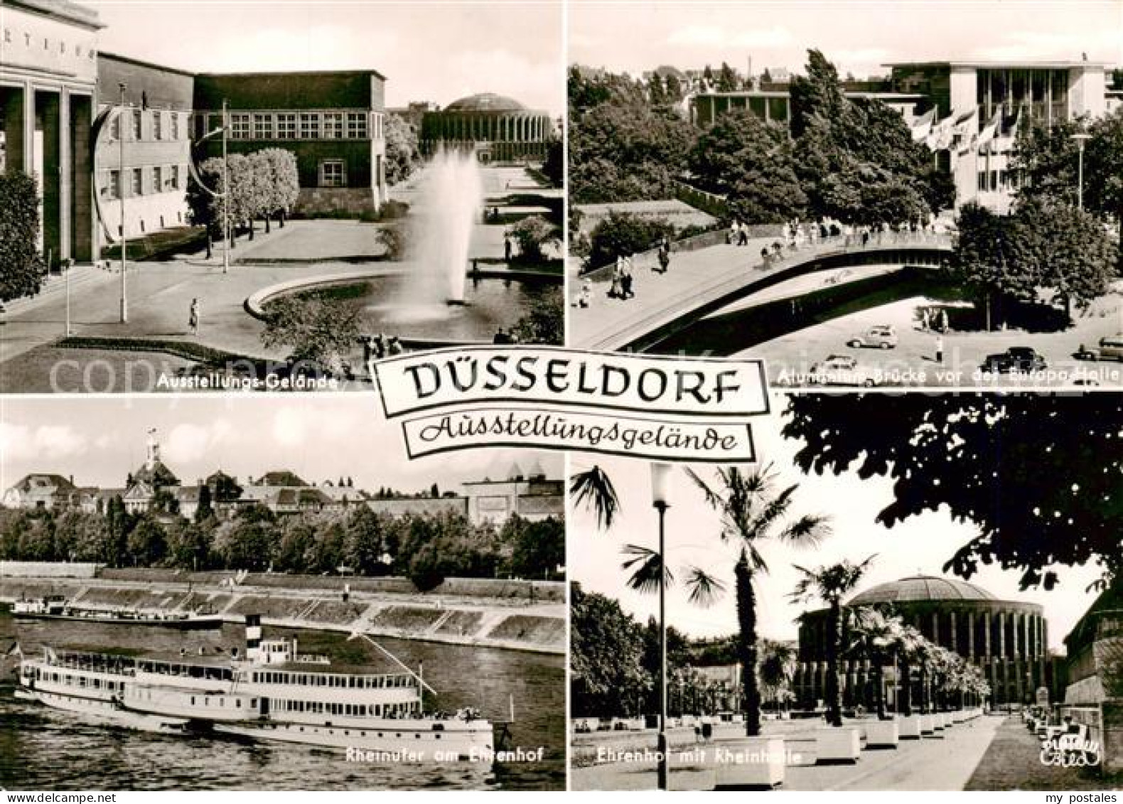 73859047 Duesseldorf Ausstellungs Gelaende Bruecke Vor Der Europahalle Rheinufer - Düsseldorf