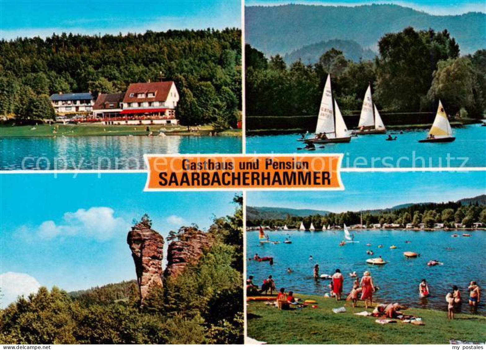 73859002 Fischbach Dahn Gasthaus Pension Saarbacherhammer Segeln Strandpartie Fe - Altri & Non Classificati