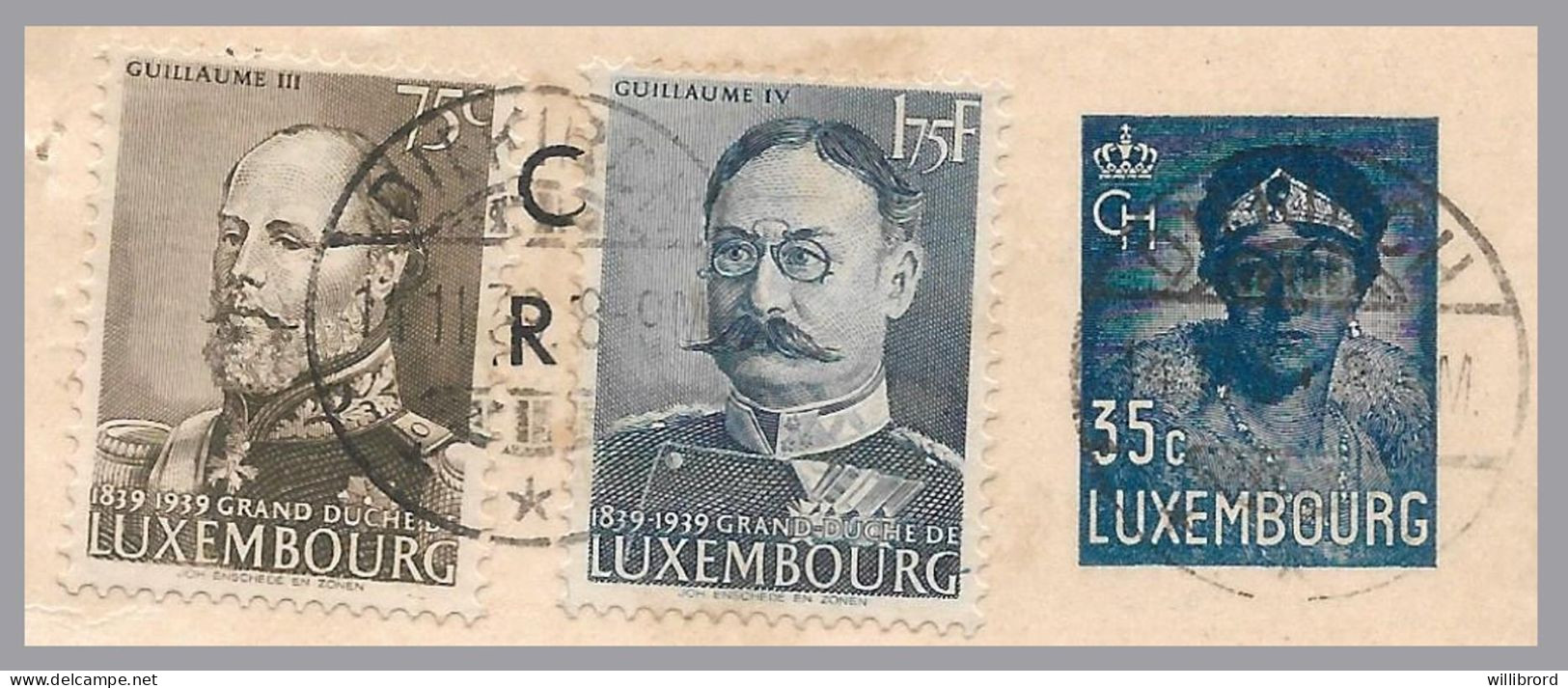 LUXEMBOURG - WILWERWILTZ 1939 Larochette View 35c Charlotte P111a Postal Stationery - Remboursement 75c 1.75F Centenary - Ganzsachen