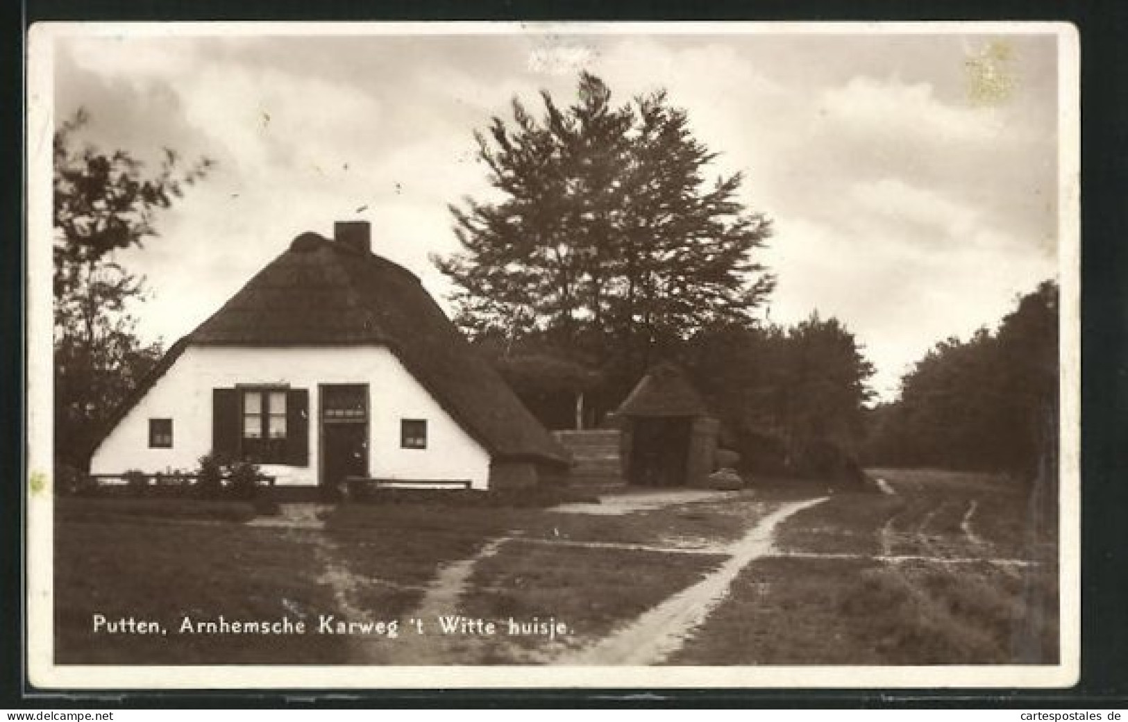 AK Putten, Arnhemsche Karweg 't Witte Huisje  - Putten