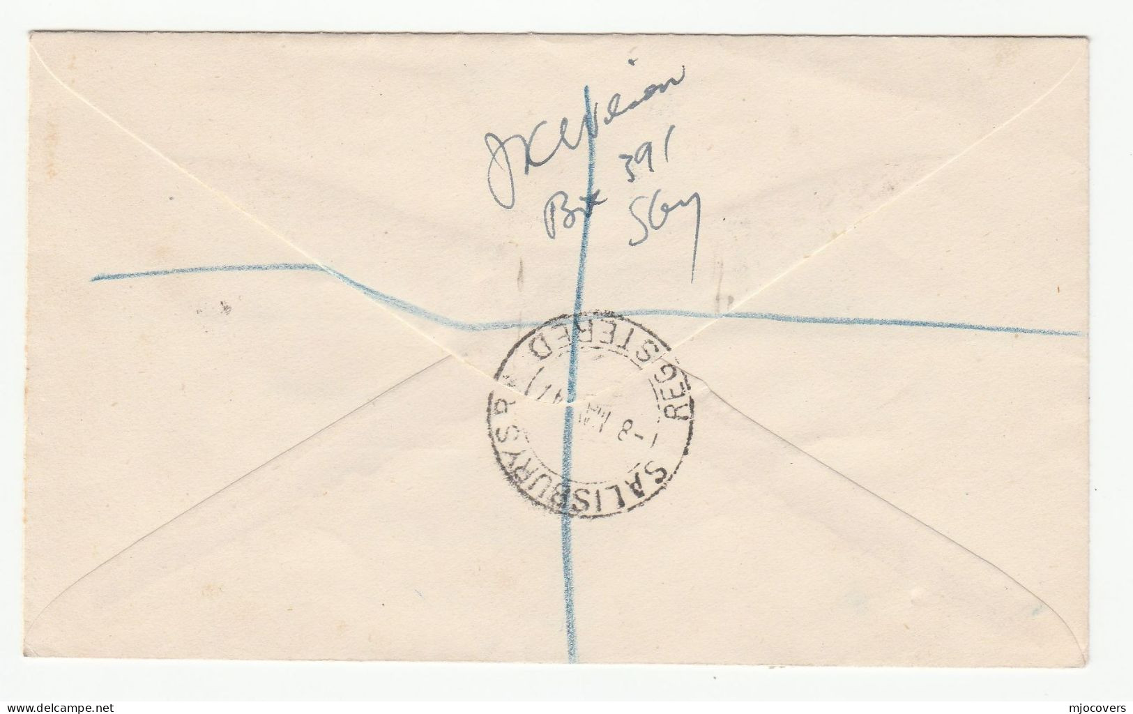 1947 REG Southern RHODESIA 1947 FDC Victory Stamps Cover - Southern Rhodesia (...-1964)