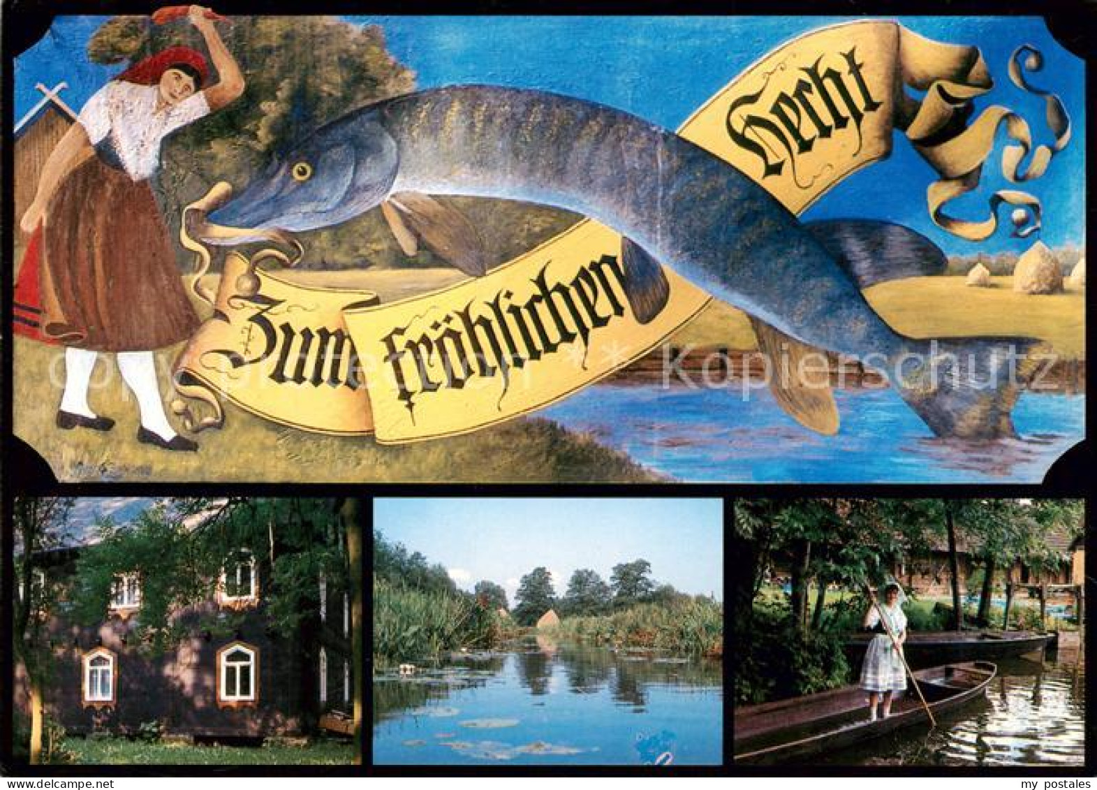 73858855 Luebbenau Spreewald Zum Froehlichen Hecht Spreewaldgaststaette Luebbena - Altri & Non Classificati