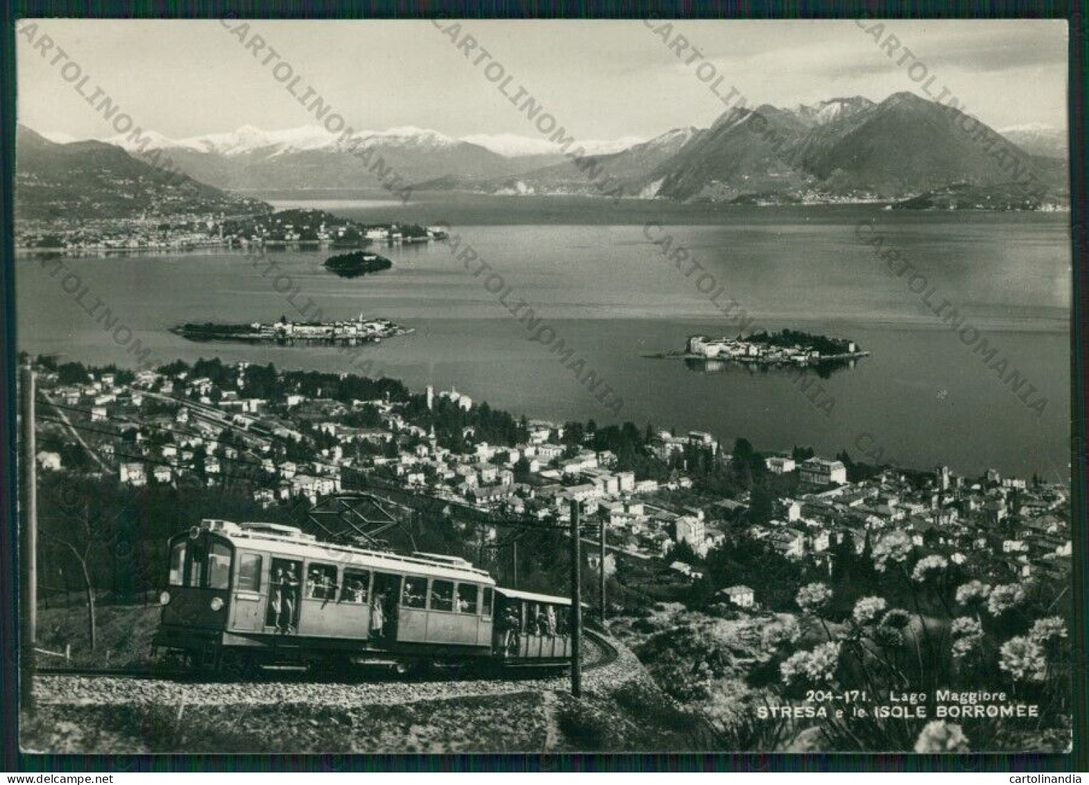 Verbania Stresa Isole Lago Maggiore Funivia Mottarone Foto FG Cartolina KV8213 - Verbania