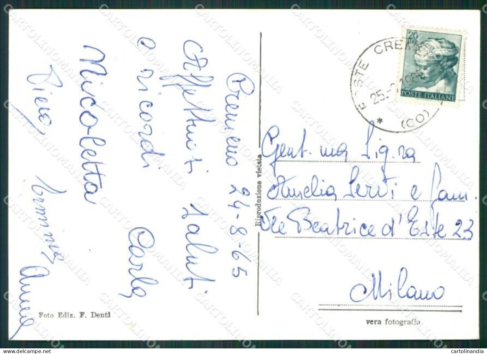 Lecco Cremeno Valsassina Foto FG Cartolina KV8157 - Lecco