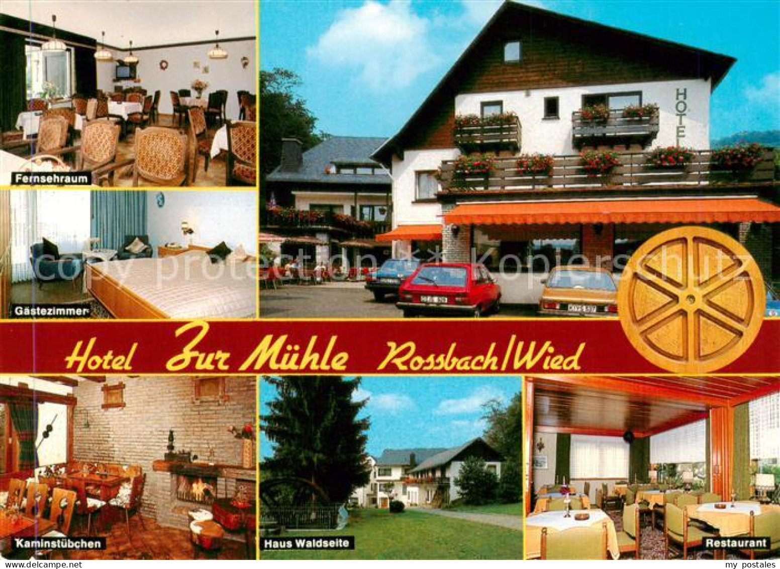 73858727 Rossbach Wied Hotel Zur Muehle Fernsehraum Gaestezimmer Kaminstube Haus - Altri & Non Classificati