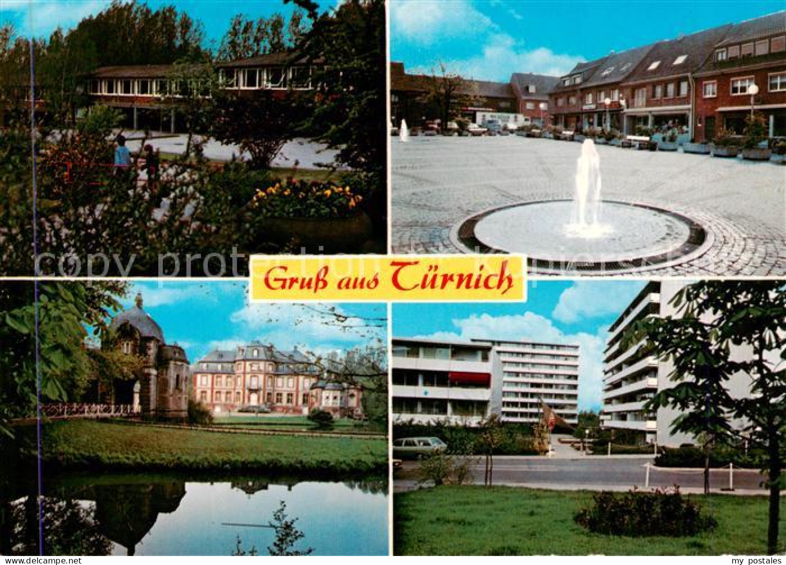 73858718 Tuernich Kerpen Stadtplatz Brunnen Schloss Sanatorium  - Kerpen