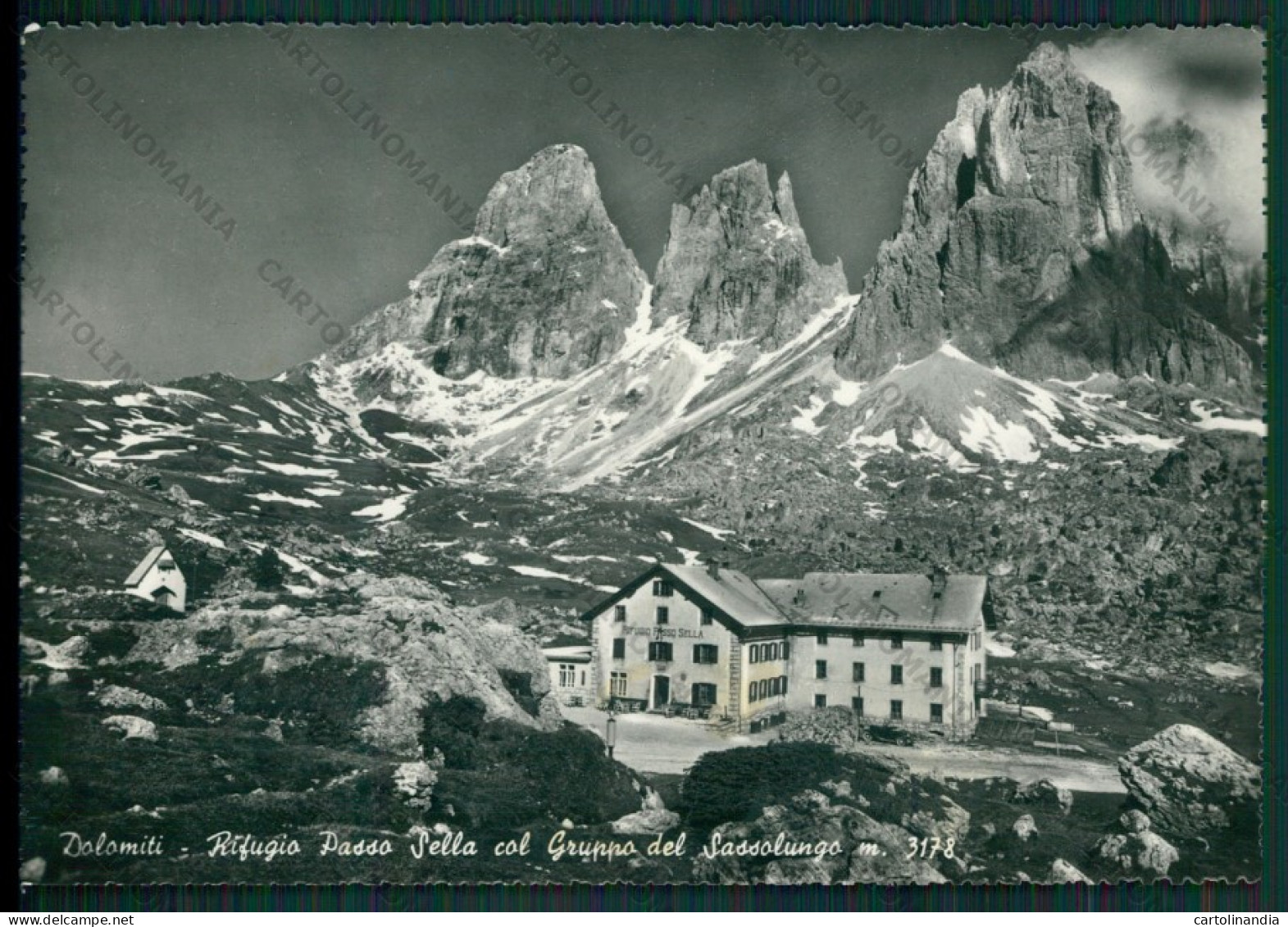 Bolzano Passo Sella Rifugio Di Sassolungo Foto FG Cartolina KV8330 - Bolzano (Bozen)