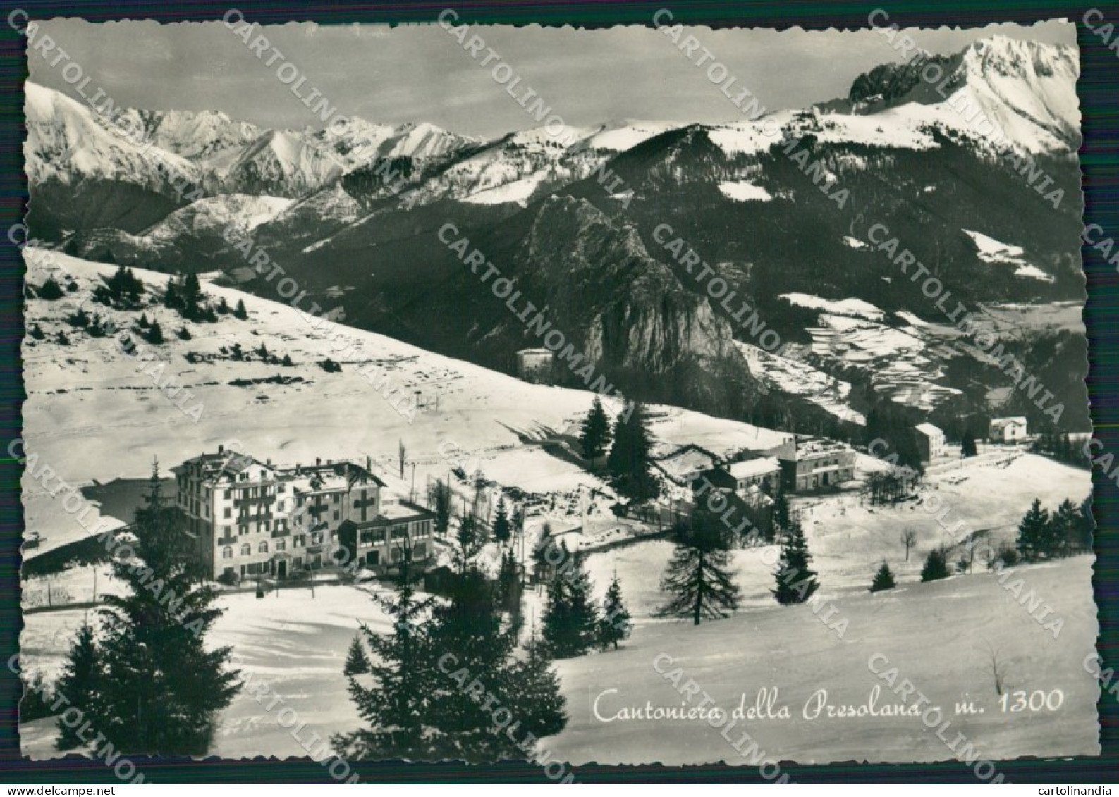 Bergamo Colere Cantoniera Della Presolana Nevicata Foto FG Cartolina KV8169 - Bergamo