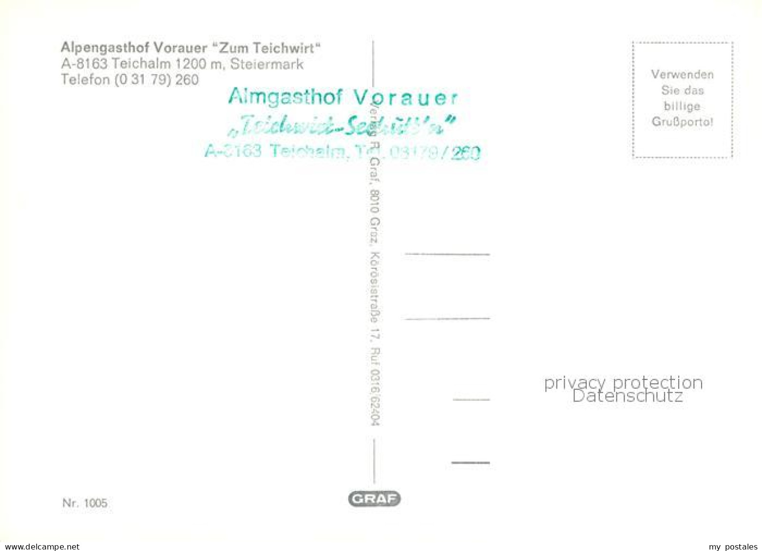 73858632 Teichalm  Alpengasthof Vorauer Zum Teichwirt Gastraum Gifpelkreuz Wasse - Autres & Non Classés