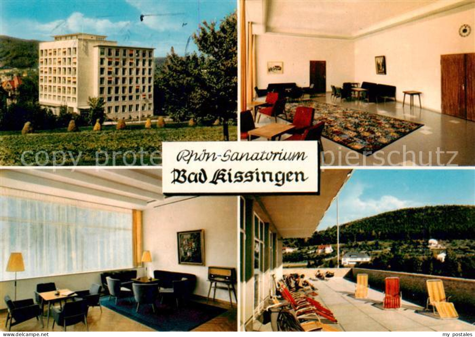 73858544 Bad Kissingen Rhoen-Sanatorium Aufenthaltsraum Dachterrasse Bad Kissing - Bad Kissingen