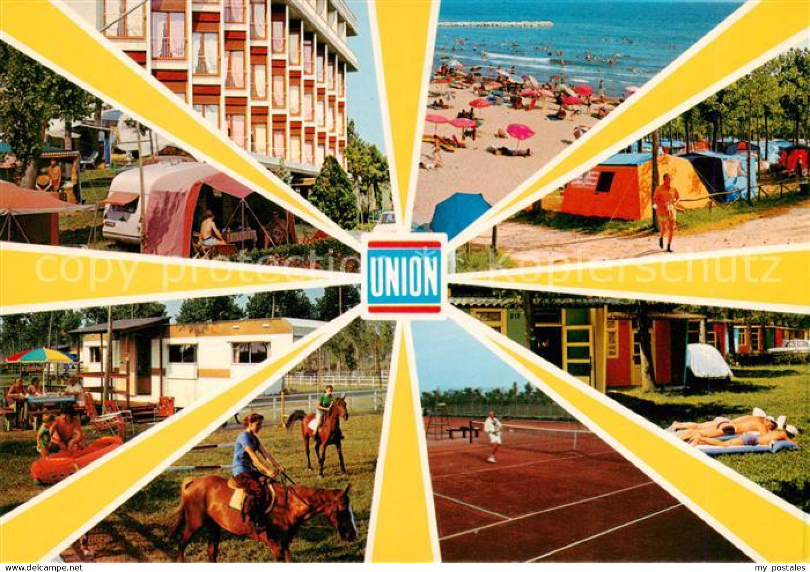 73858477 Cavallino Lido Venezia IT Camping Union Lido Reiten Tennis Strand  - Autres & Non Classés