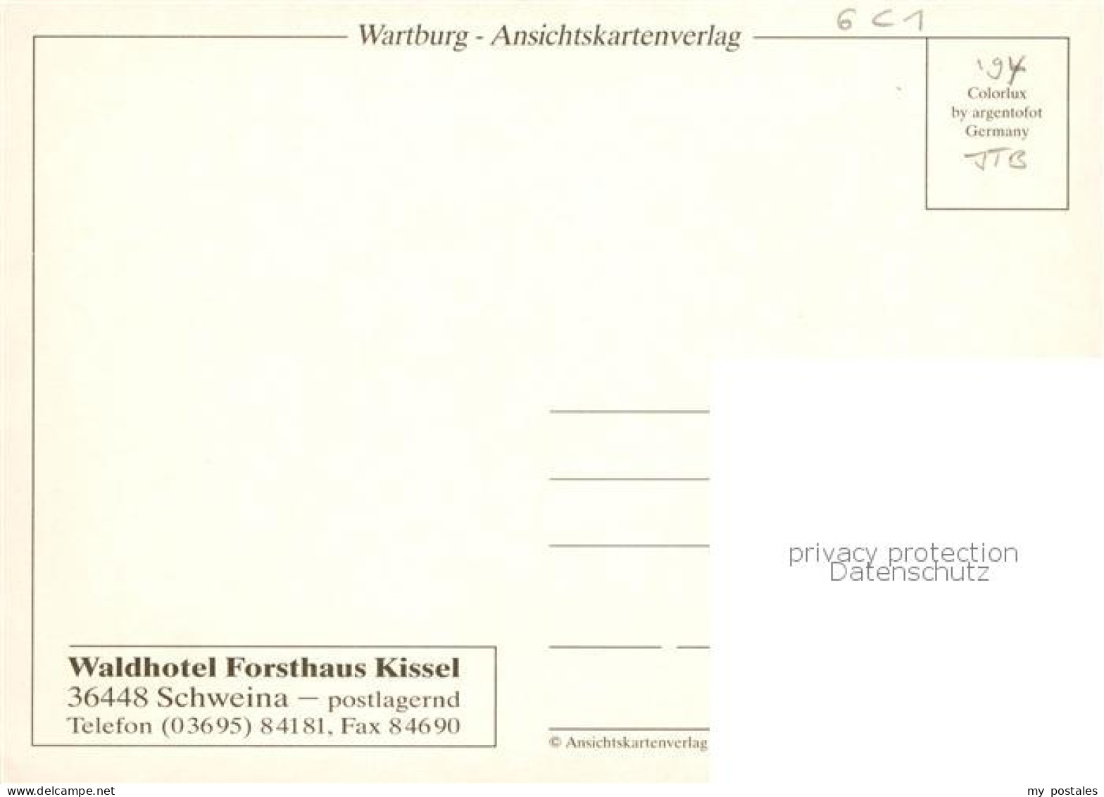73858447 Wartburg Eisenach Forsthaus Kissel Gastraeume Zimmer Wartburg Eisenach - Eisenach