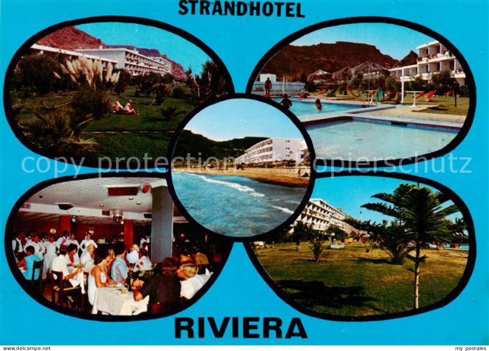 73858426 Playa Del Cura Gran Canaria ES Strandhotel Riviera Gastraum Schwimmbad  - Other & Unclassified