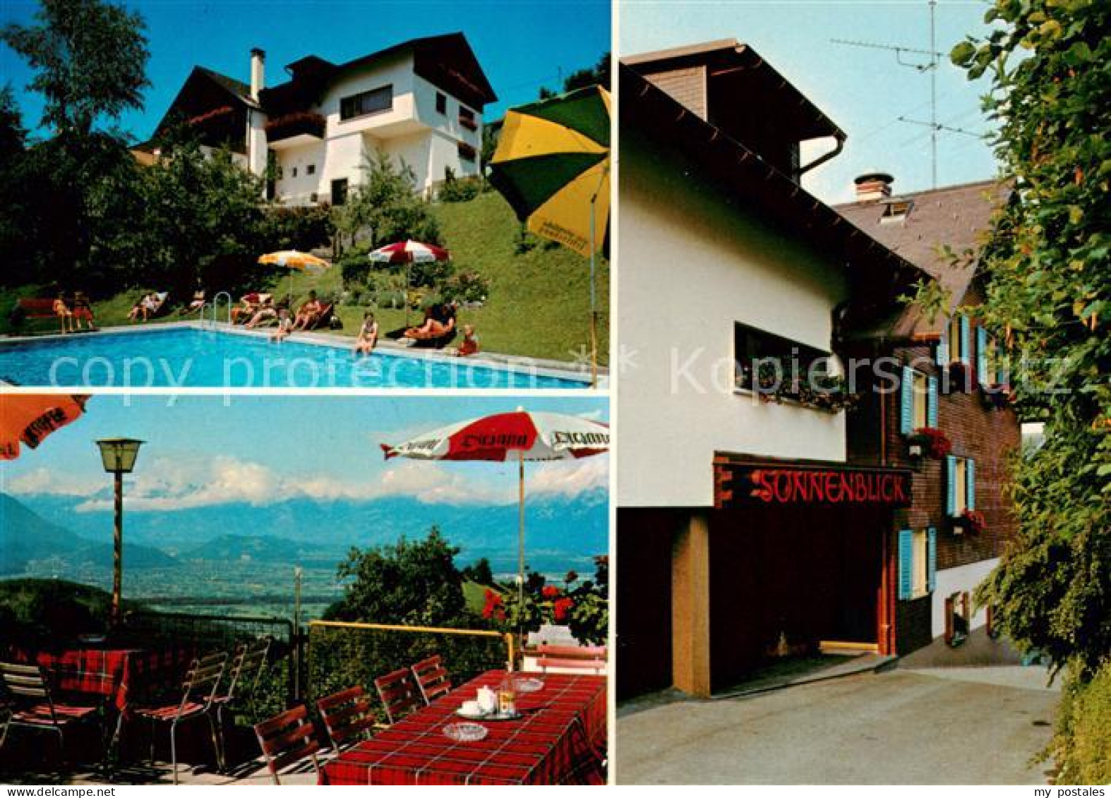 73858423 Fraxern Gasthof Pension Sonnenblick Schwimmbad Terrasse Fraxern - Autres & Non Classés