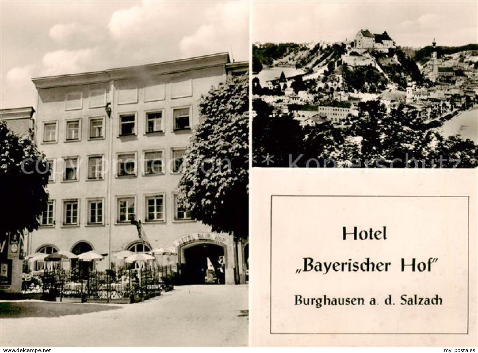 73858347 Burghausen  Salzach Oberbayern Hotel Bayerischer Hof Panorama  - Burghausen