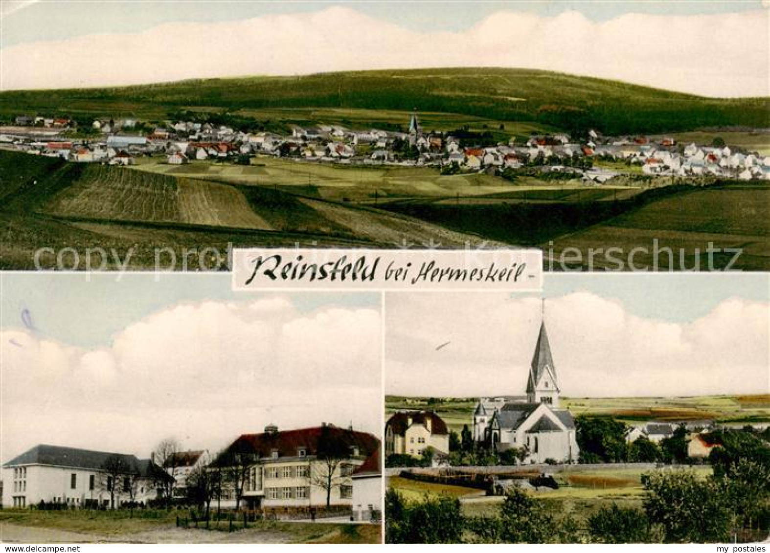 73858325 Reinsfeld Hunsrueck Panorama Teilansichten Kirche Reinsfeld Hunsrueck - Altri & Non Classificati