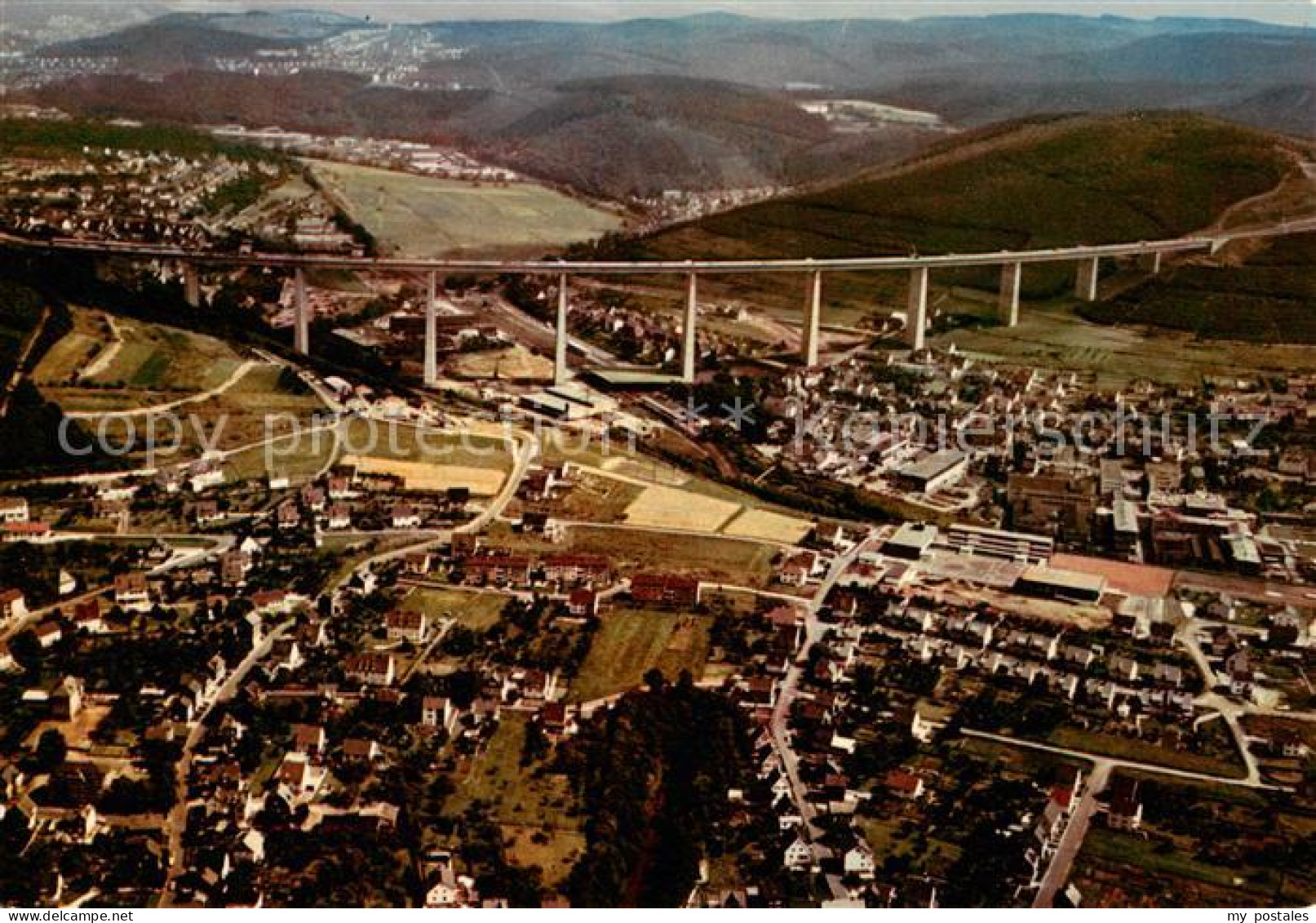 73858305 Eiserfeld Siegen Panorama Mit Siegtal-Bruecke  - Siegen